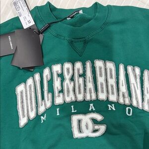 Dolce & Gabbana Teal Crewneck Sweater